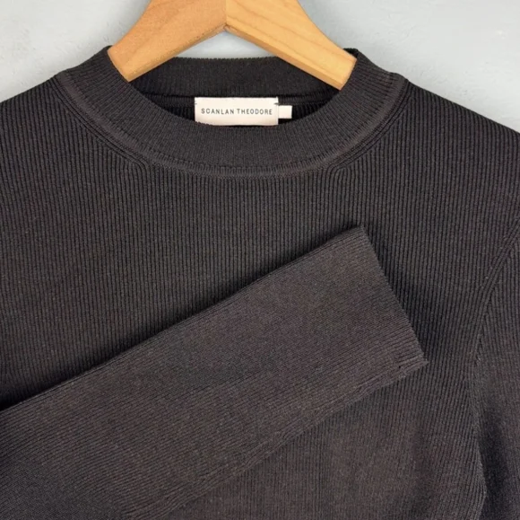 Scanlan Theodore Elegant Black Long Sleeve Top - Picture 2 of 5